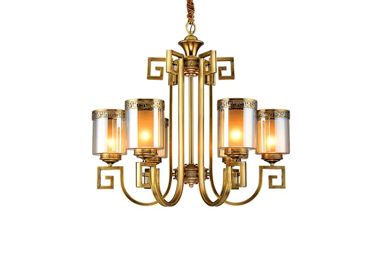 modern modern brass chandelier copper European for big lobby
