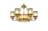 EME LIGHTING contemporary antique brass chandelier traditional for home