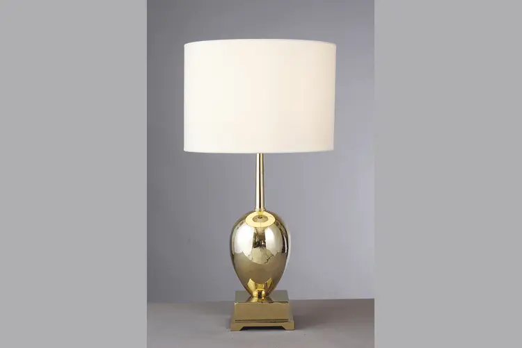decorative oriental table lamps gold colored for hotels