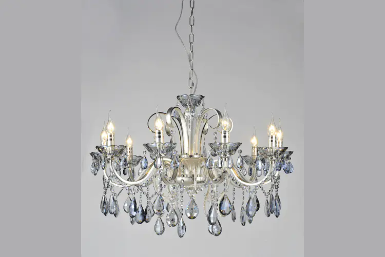 decorative vintage crystal chandelier round at discount for dining room