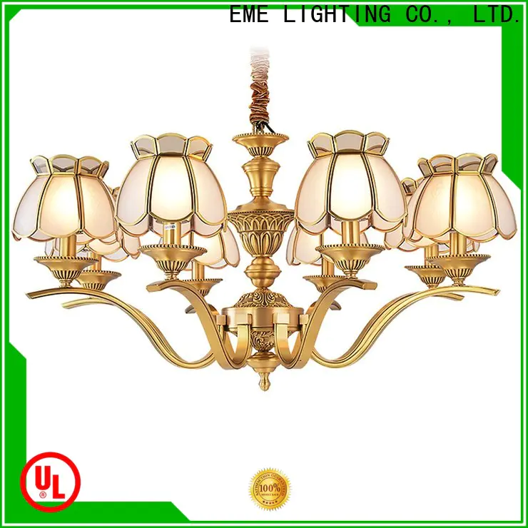 modern solid brass chandelier american style round for dining room