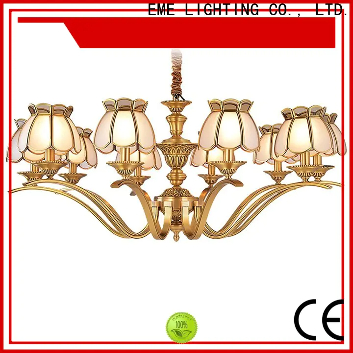 EME LIGHTING luxury solid brass chandelier vintage for big lobby