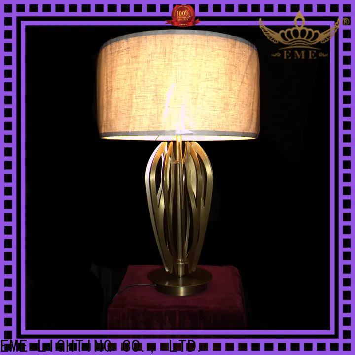 EME LIGHTING vintage glass table lamps for living room copper material for bedroom
