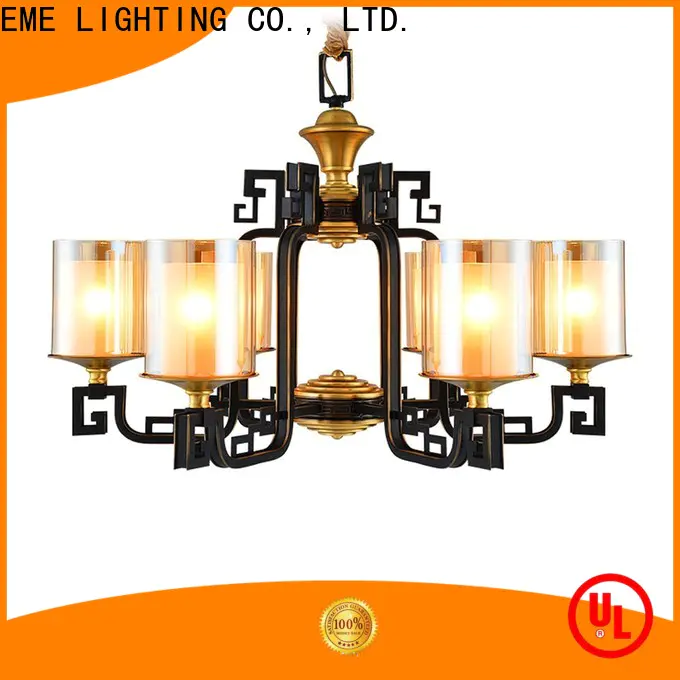 EME LIGHTING copper bronze crystal chandelier round for home
