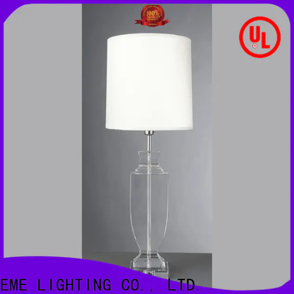 contemporary glass table lamps for bedroom decorative factory price