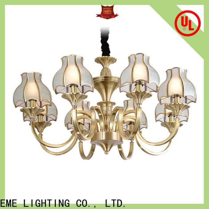 EME LIGHTING concise brushed brass chandelier residential for home