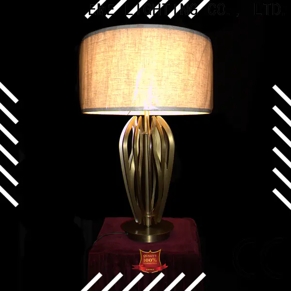 contemporary glass table lamps for bedroom European style copper material for house