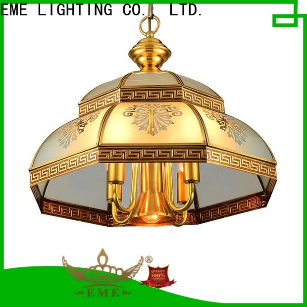 EME LIGHTING american style antique copper pendant light European for dining room
