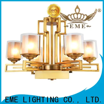 EME LIGHTING concise solid brass chandelier vintage for dining room