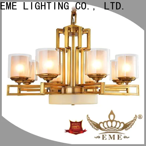 EME LIGHTING concise brushed brass chandelier residential