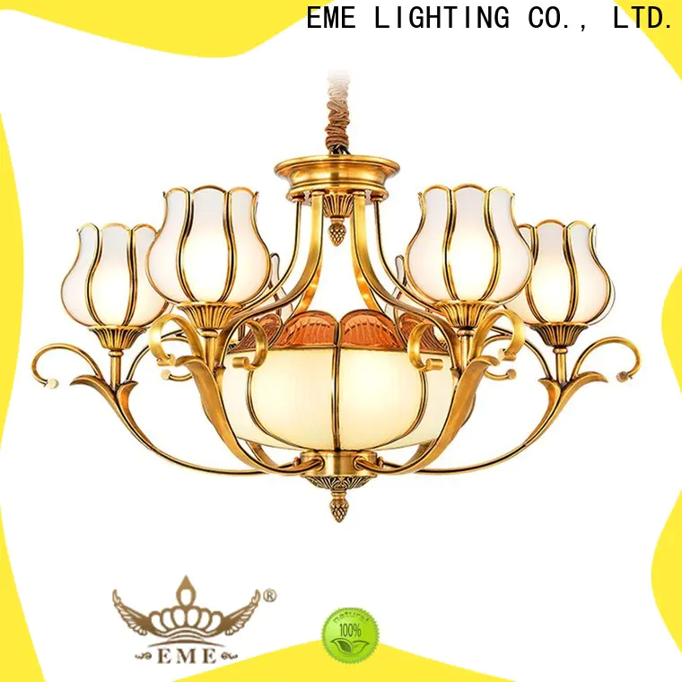 EME LIGHTING luxury bronze crystal chandelier traditional for home