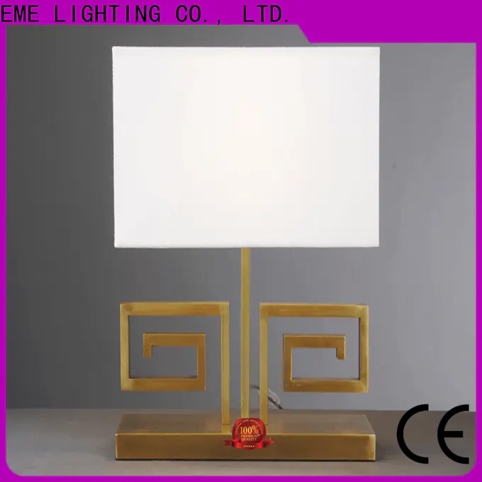 EME LIGHTING contemporary glass table lamps for living room brass material for restaurant