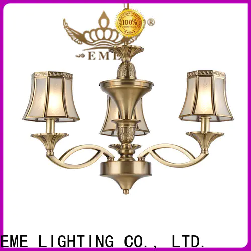EME LIGHTING copper brushed brass chandelier traditional