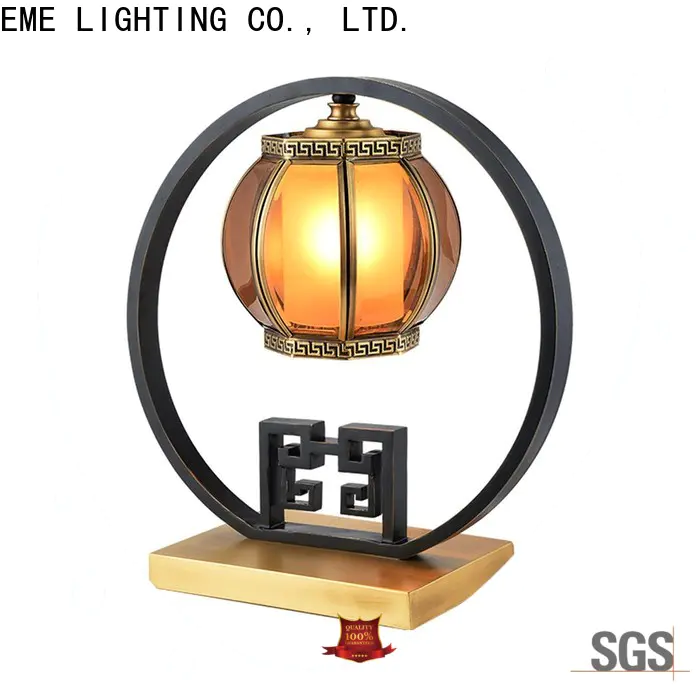 decorative oriental table lamps glass colored for restaurant