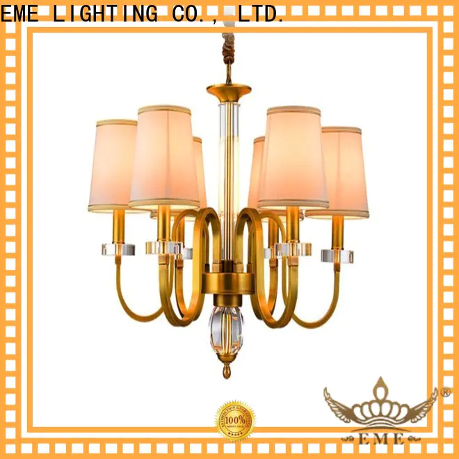 EME LIGHTING large vintage brass chandelier residential