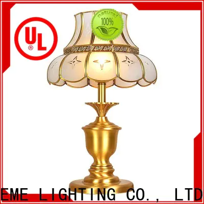 EME LIGHTING unique design glass table lamps for living room copper material for restaurant