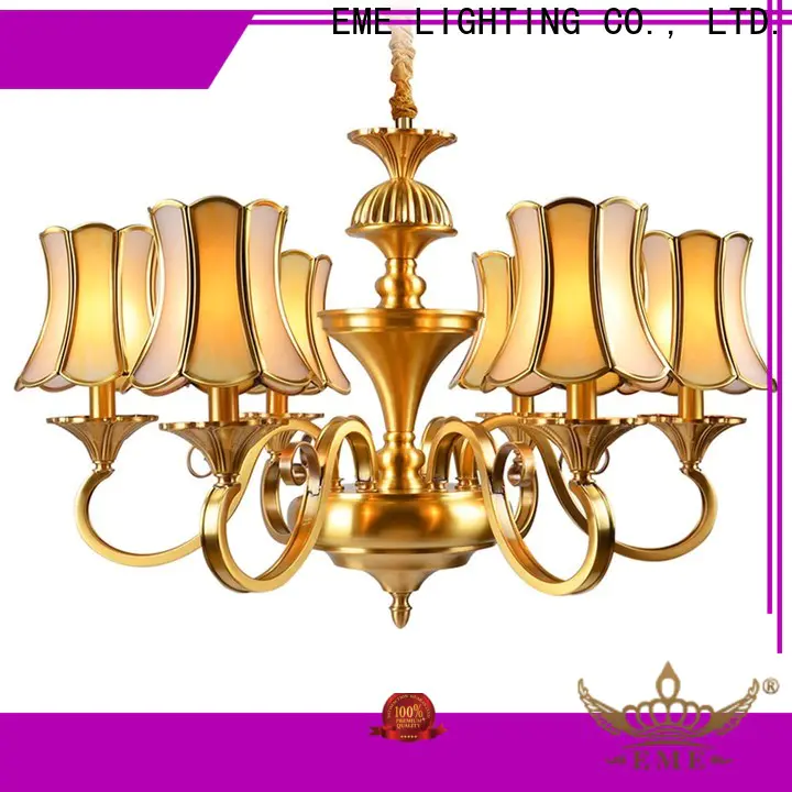 EME LIGHTING american style bronze crystal chandelier vintage for big lobby