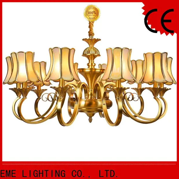 EME LIGHTING glass hanging vintage brass chandelier vintage for home