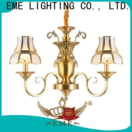 EME LIGHTING copper chandelier over dining table traditional for home