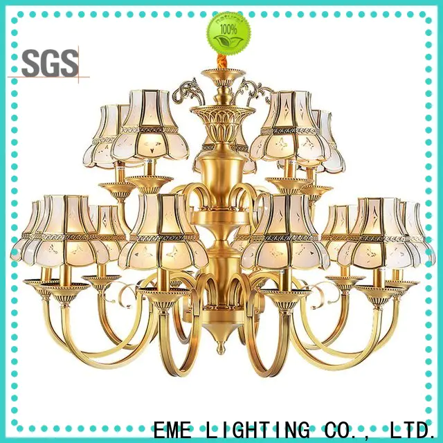 EME LIGHTING luxury modern brass chandelier unique for dining room