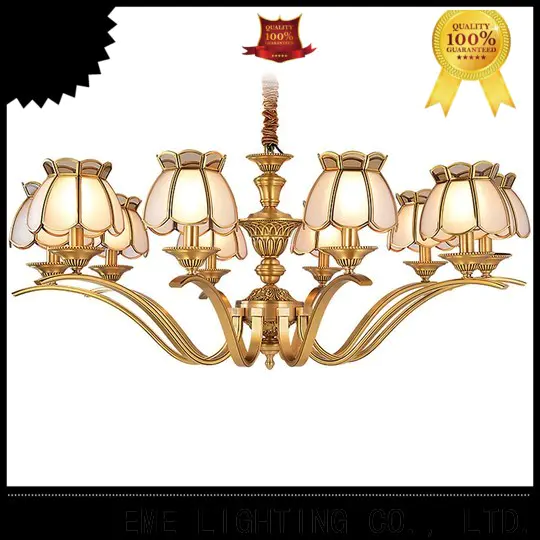 EME LIGHTING american style bronze crystal chandelier unique for dining room