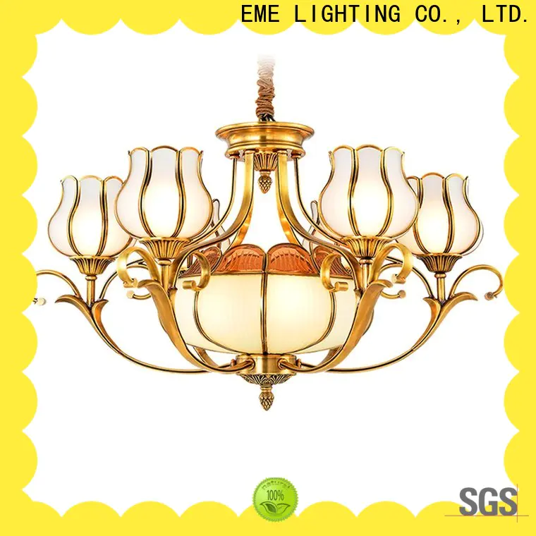 EME LIGHTING american style antique brass chandelier residential for dining room