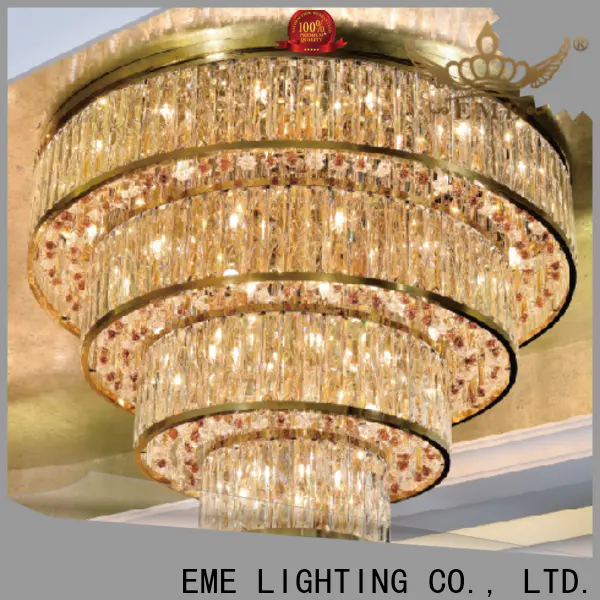 EME LIGHTING round acrylic crystal chandelier bulk production for dining room