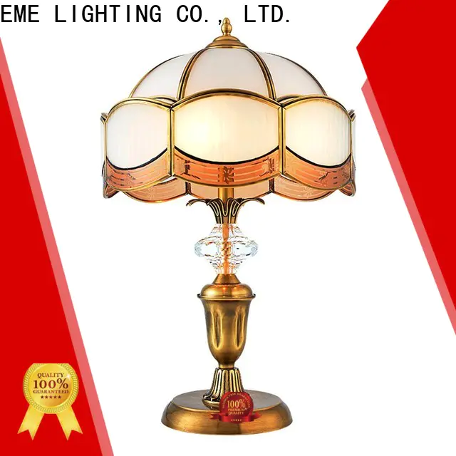 contemporary glass table lamps for living room European style brass material for study