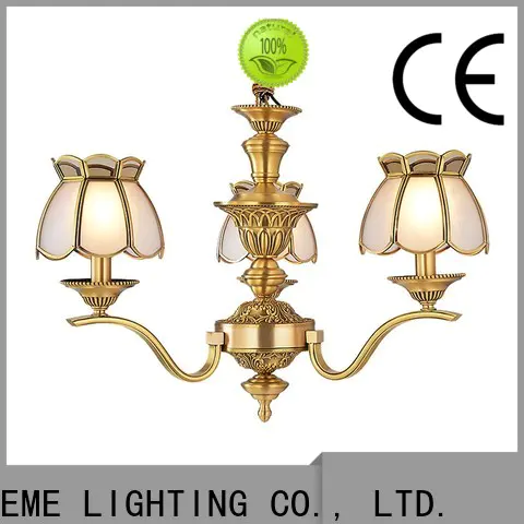 EME LIGHTING antique modern brass chandelier round for big lobby
