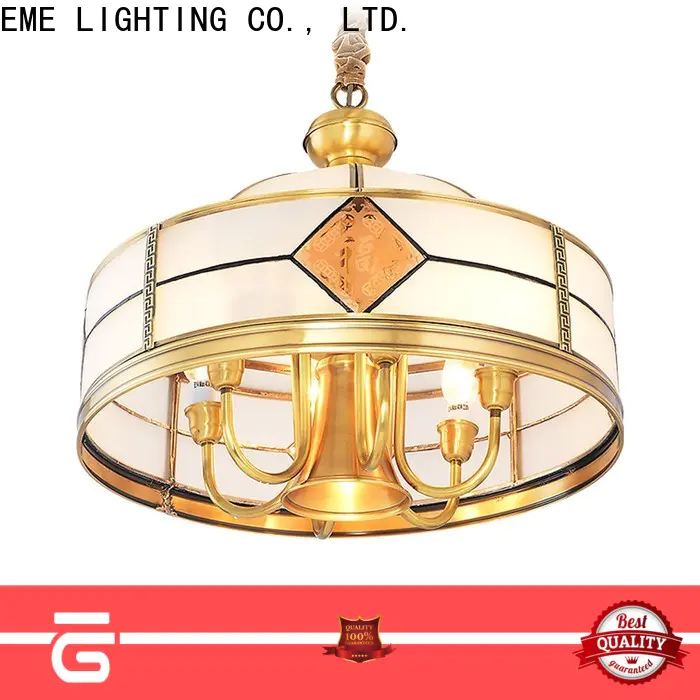 decorative solid brass chandelier american style traditional for big lobby