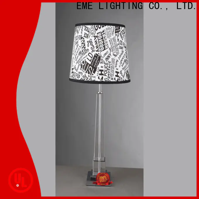 elegant glass table lamps for bedroom vintage factory price for room