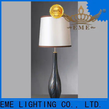 black decorative cordless table lamps metal Chinese style for hotels