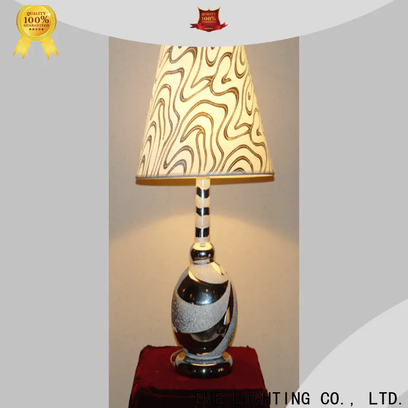 EME LIGHTING glass decorative cordless table lamps Chinese style for restaurant
