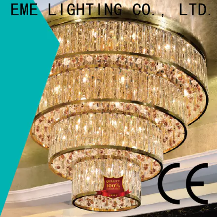 EME LIGHTING acrylic gold crystal chandelier for dining room