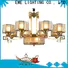 high-end antique brass chandelier large residential for dining room