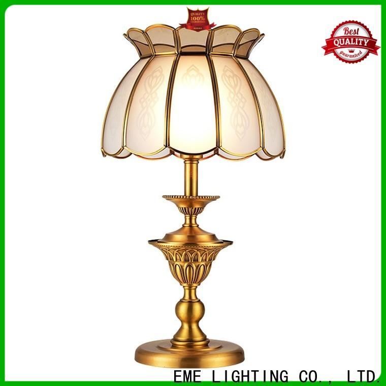 elegant glass table lamps for bedroom European style factory price for study