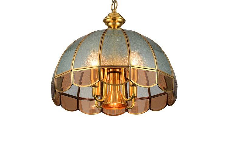 EME LIGHTING glass hanging brushed brass chandelier European-1