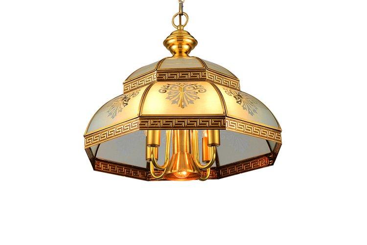 EME LIGHTING large antique copper pendant light residential for big lobby-1